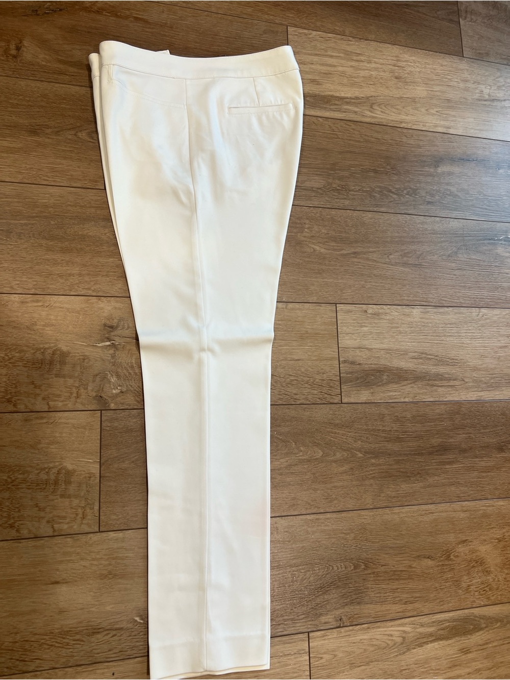 Chaps Women’s White Dress Pants - Slim Fit full length pant size 10